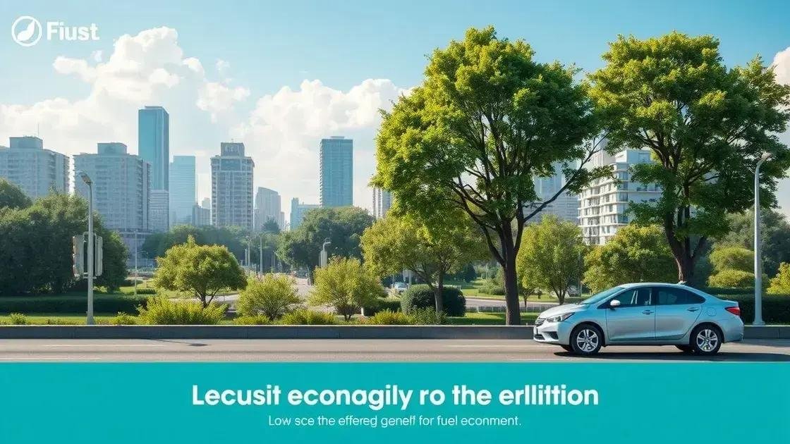 Impactos ambientais da economia de combustível Impactos ambientais da economia de combustível