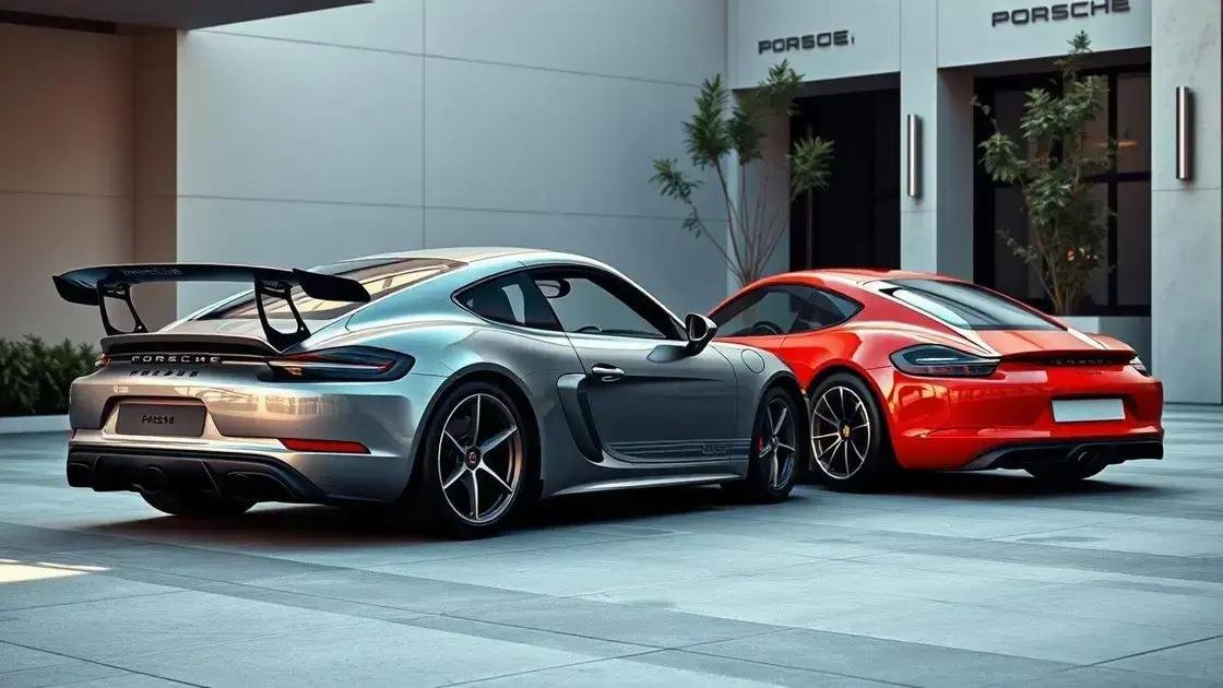 Comparação com outros modelos da Porsche Comparação com outros modelos da Porsche