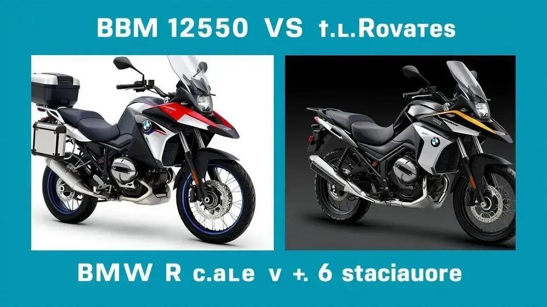 Comparação com outros modelos de motocicletas de aventura Comparação com outros modelos de motocicletas de aventura
