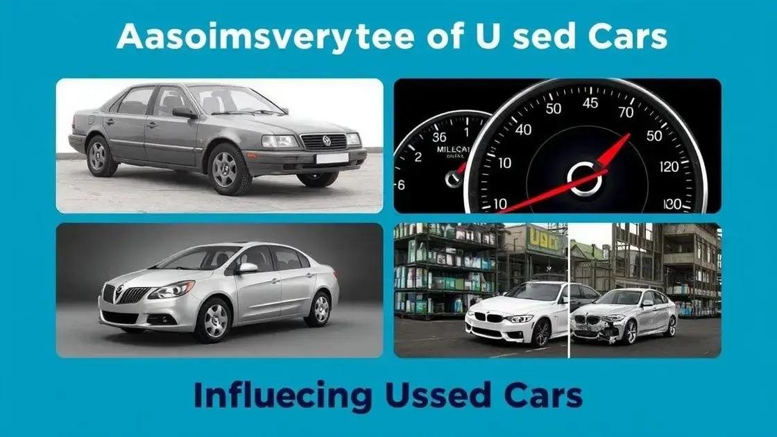 Principais fatores que afetam o preço de carros usados Principais fatores que afetam o preço de carros usados