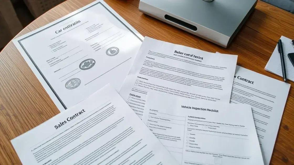 Documentação necessária para a compra de carros usados Documentação necessária para a compra de carros usados