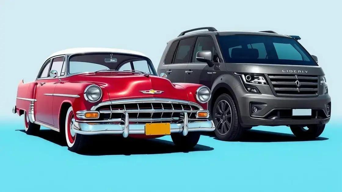 Diferenças entre carros clássicos e outros tipos de veículos Diferenças entre carros clássicos e outros tipos de veículos