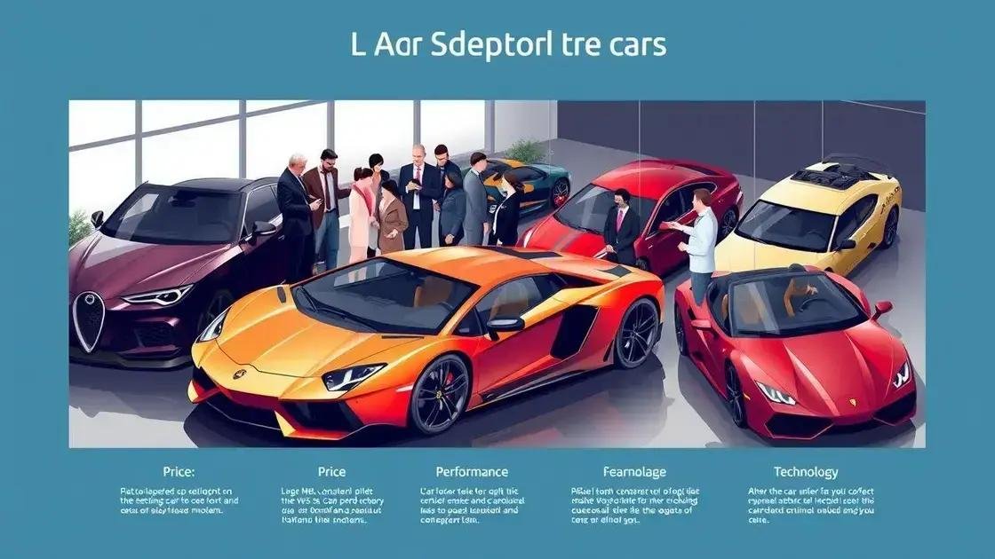 Fatores que influenciam a escolha de um carro de luxo