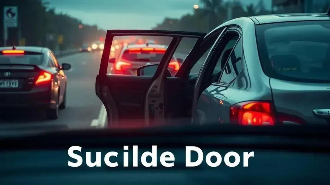 Perigos associados às portas suicida automóvel Perigos associados às portas suicida automóvel