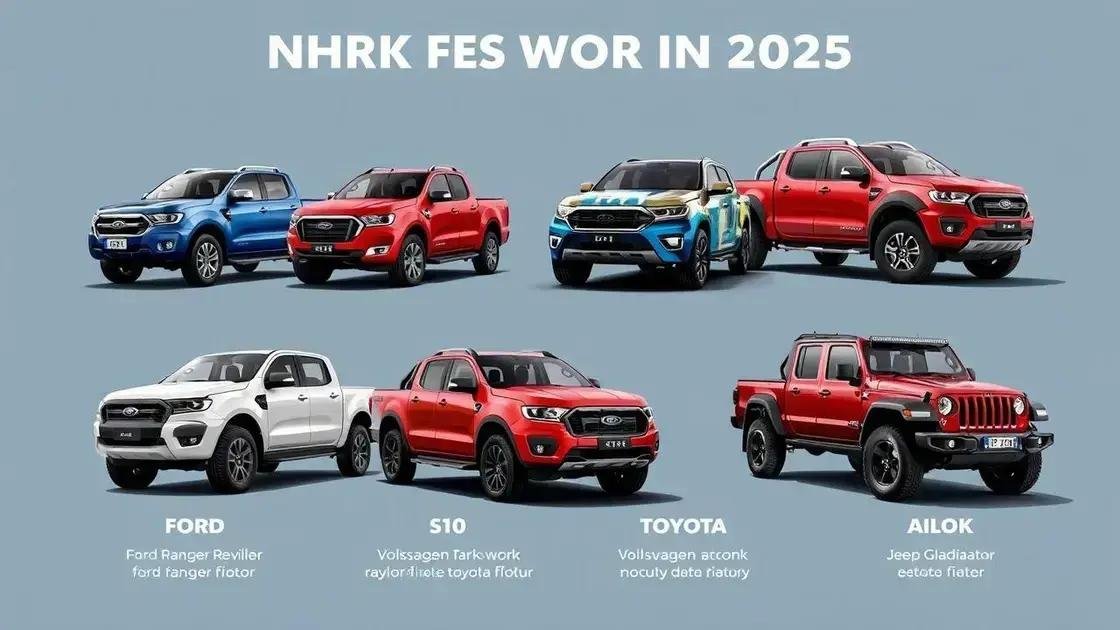 Comparativo das melhores picapes para trabalho em 2025 Comparativo das melhores picapes para trabalho em 2025