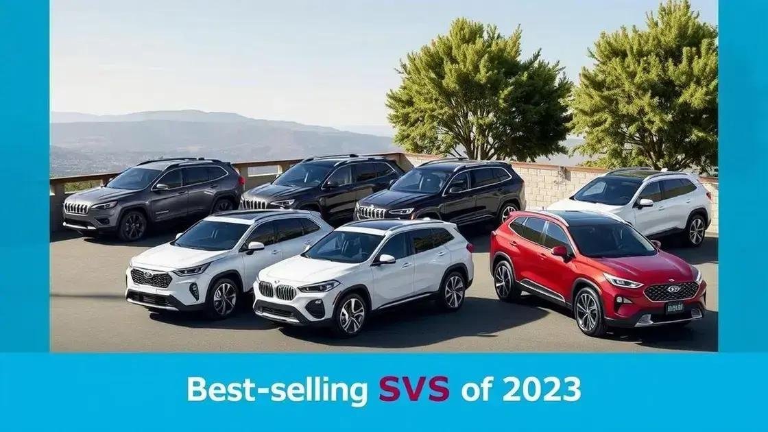 Os modelos de SUVs mais vendidos em 2023 Os modelos de SUVs mais vendidos em 2023