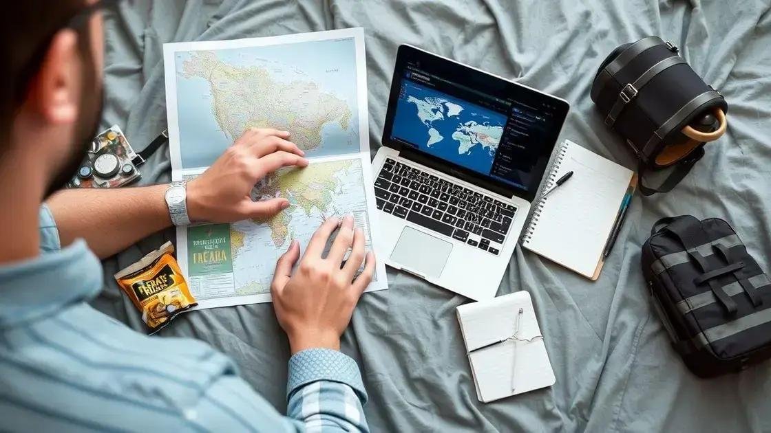 Dicas para organização e planejamento da viagem Dicas para organização e planejamento da viagem