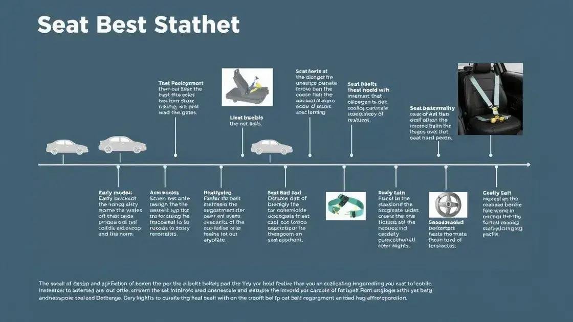 Evolução do design e funcionalidade do cinto de segurança Evolução do design e funcionalidade do cinto de segurança