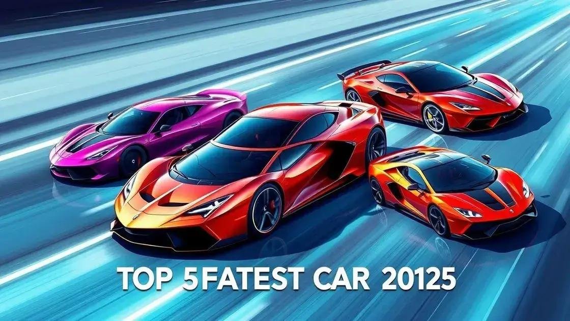 Top 5 carros mais rápidos em 2025 Top 5 carros mais rápidos em 2025