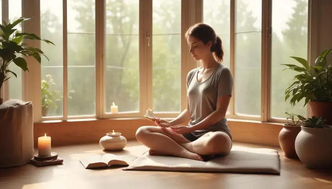 Práticas diárias e exercícios: meditação, journaling, respiração e rituais simples