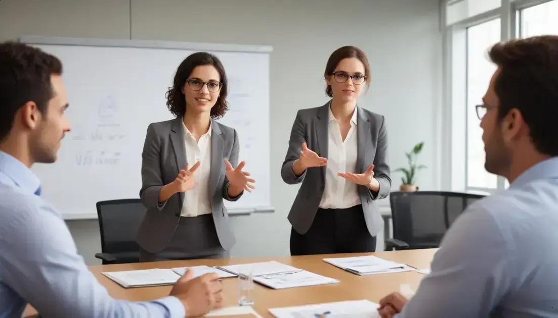Aplicações reais: adaptar a linguagem corporal em reuniões, apresentações e negociação